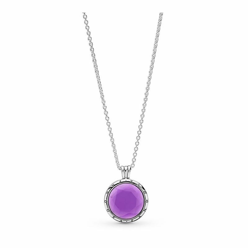 Pandora Faceted Locket Necklace Silver Egypt JP6125948
